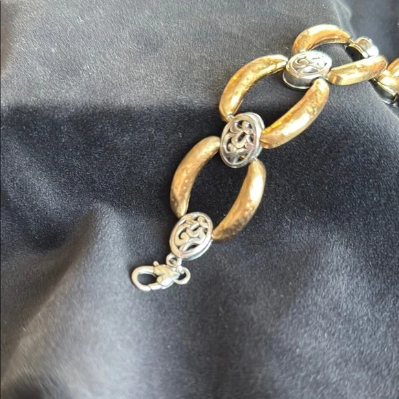 Brighton Gold and Silver Chain-Link Bracelet - Picture 2 of 3